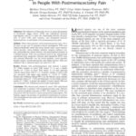 TrPs and PPT in post meniscetomy pain