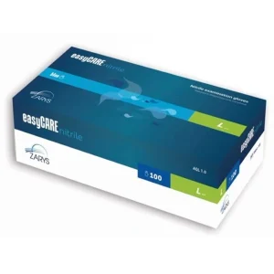Rękawice nitrylowe ZARYS easyCARE bezpudrowe – 100 szt.